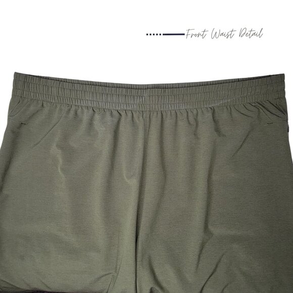 OLIVE GREEN FLAT FRONT SHORT FOR MEN SIZE XXL - Picture 7 of 9